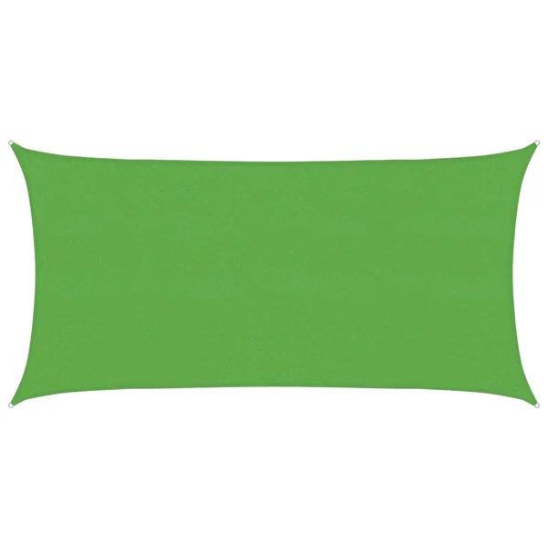 Voile d'ombre Vert clair 2 x 6 m HDPE