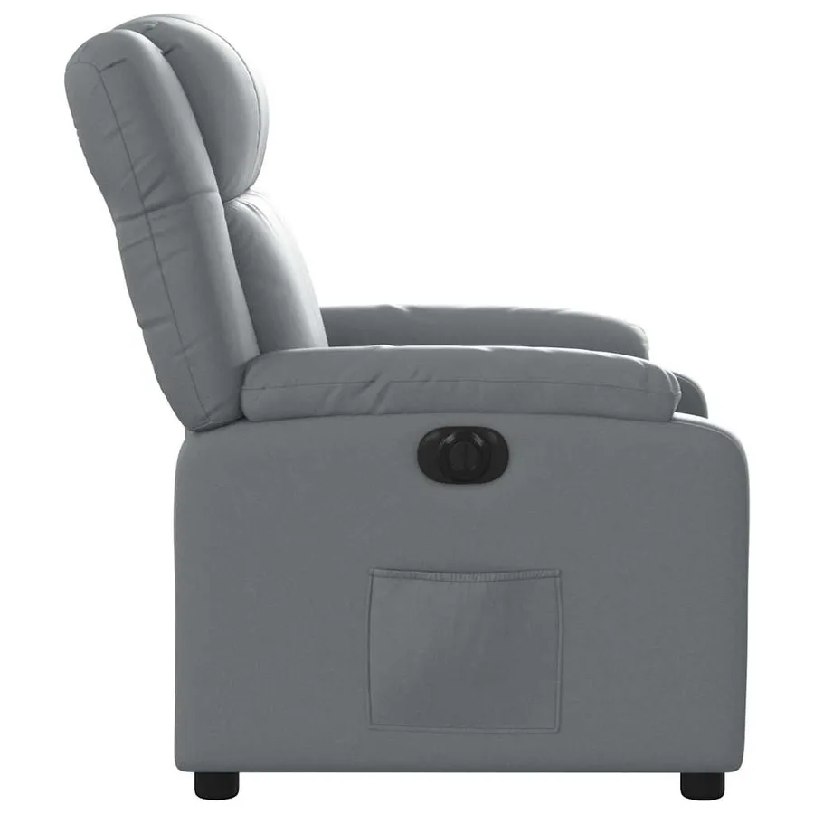 Fauteuil inclinable électrique Gris Similicuir - 10