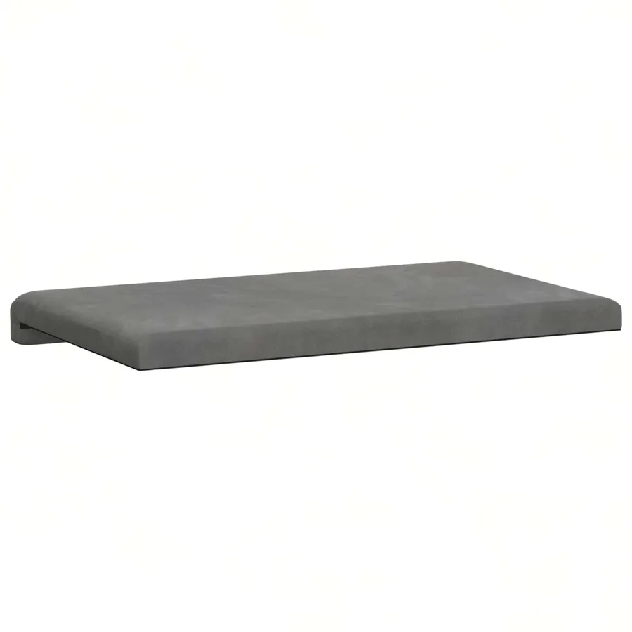 Coussin de banc Velours (V) Gris foncé Profondeur 35 cm - 7
