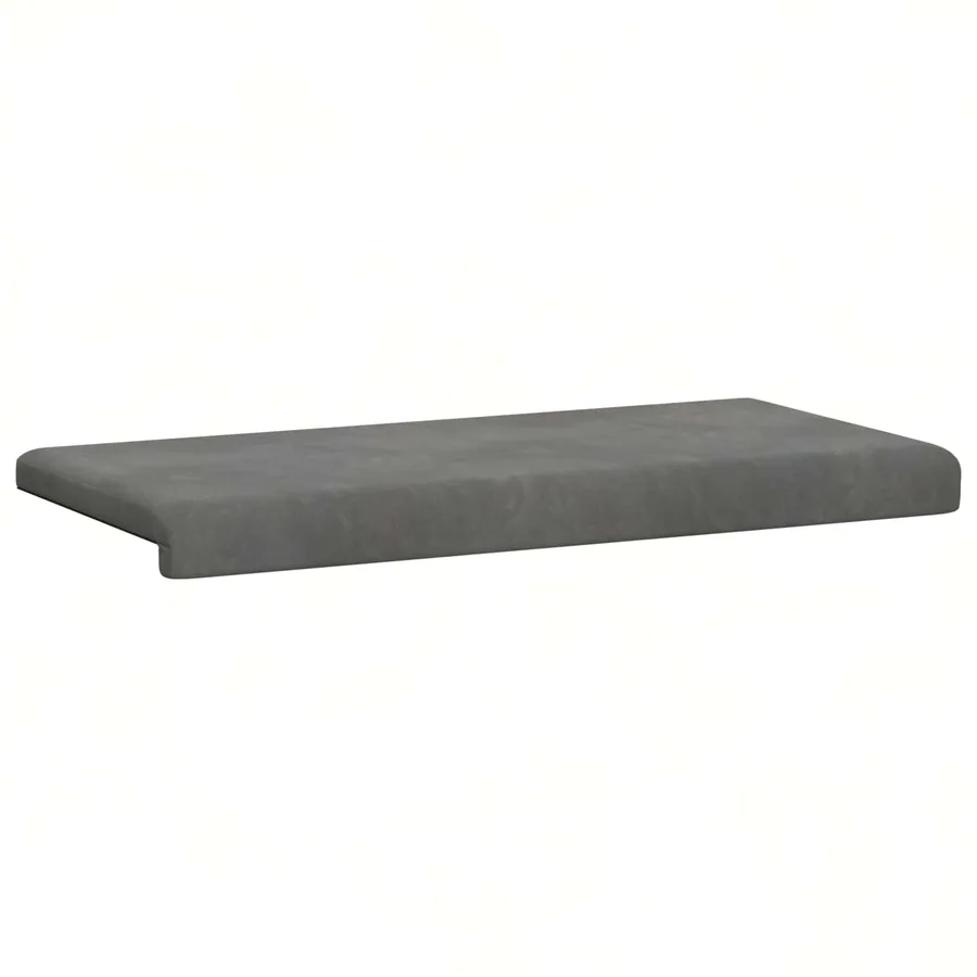 Coussin de banc Velours (V) Gris foncé Profondeur 35 cm - 5