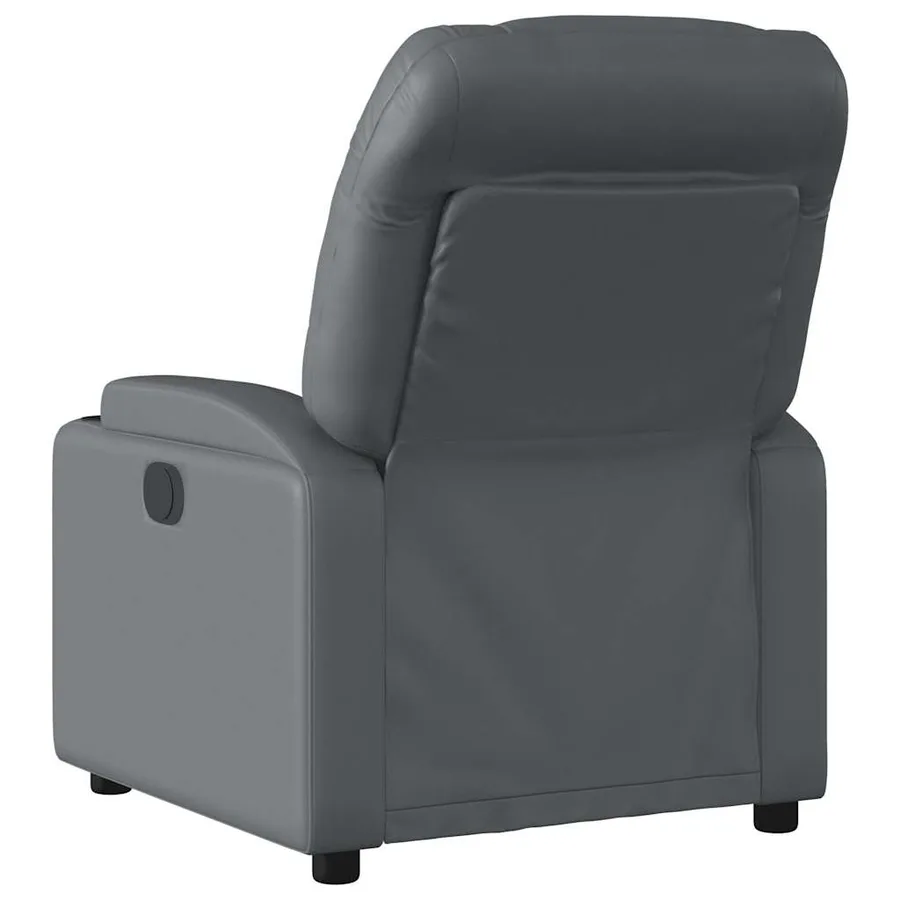Fauteuil inclinable électrique Gris Similicuir - 5