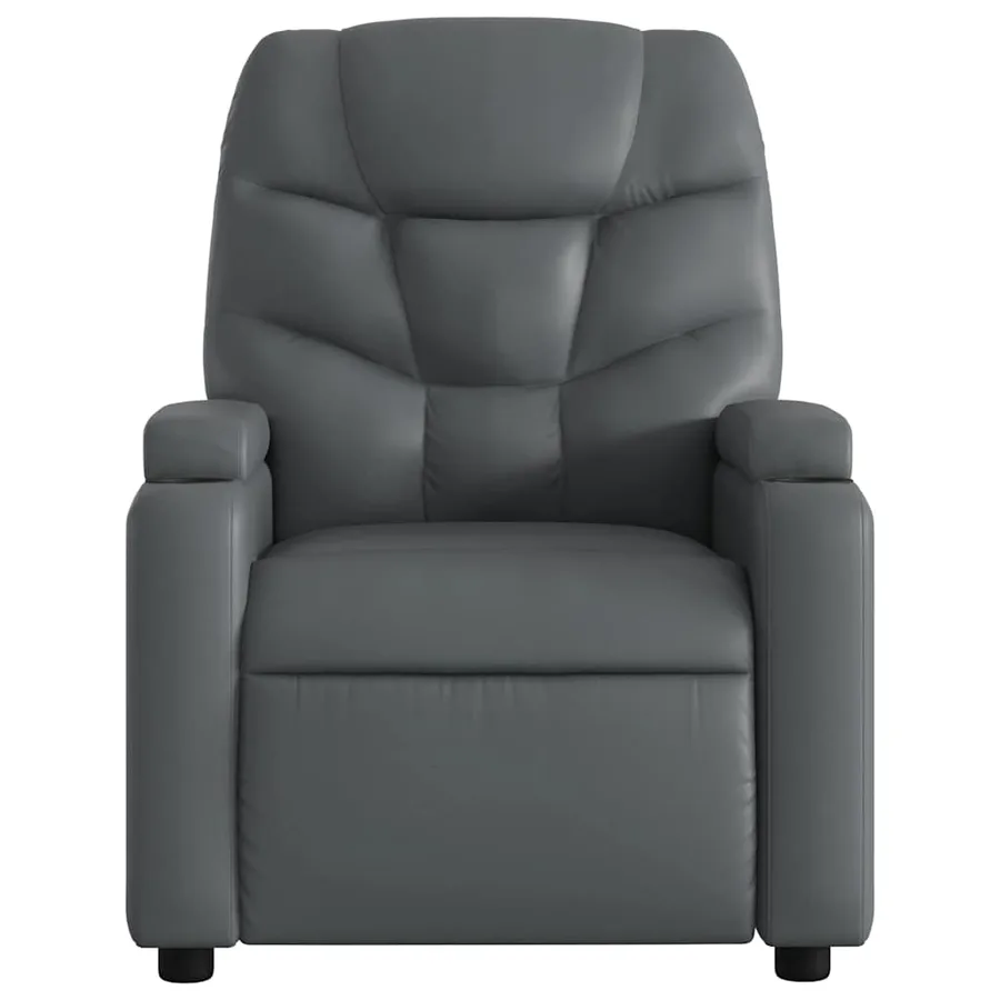 Fauteuil inclinable électrique Gris Similicuir - 9