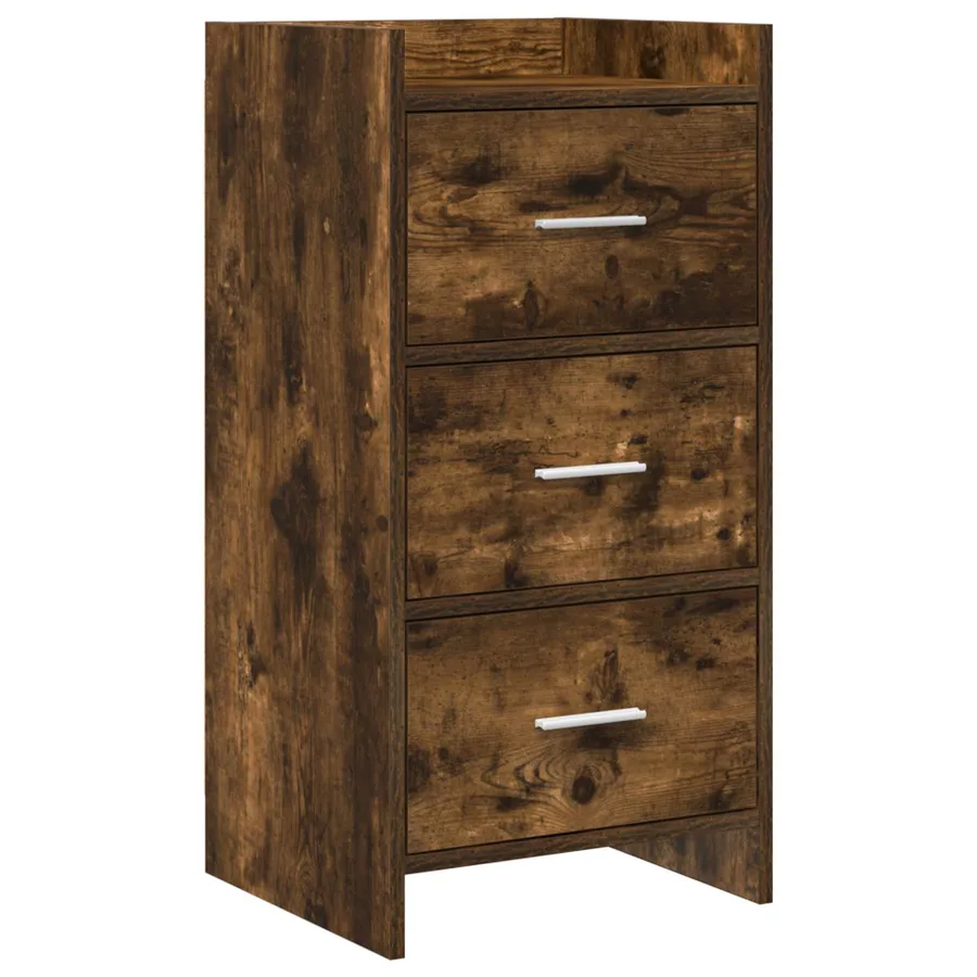 Buffet Chêne fumé 40 x 36 x 80 cm Bois d'ingénierie - 2