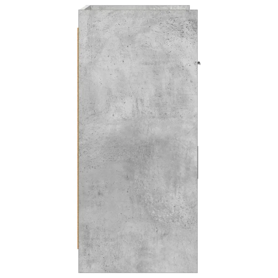 Buffet Gris béton 75 x 36 x 80 cm Bois d'ingénierie - 6