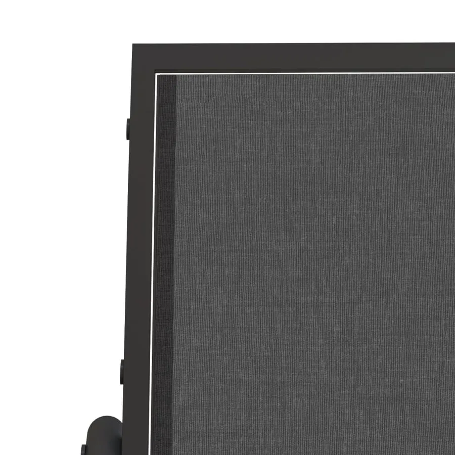 Chaises oscillantes de jardin lot de 2 noir 61x76x87 cm - 7