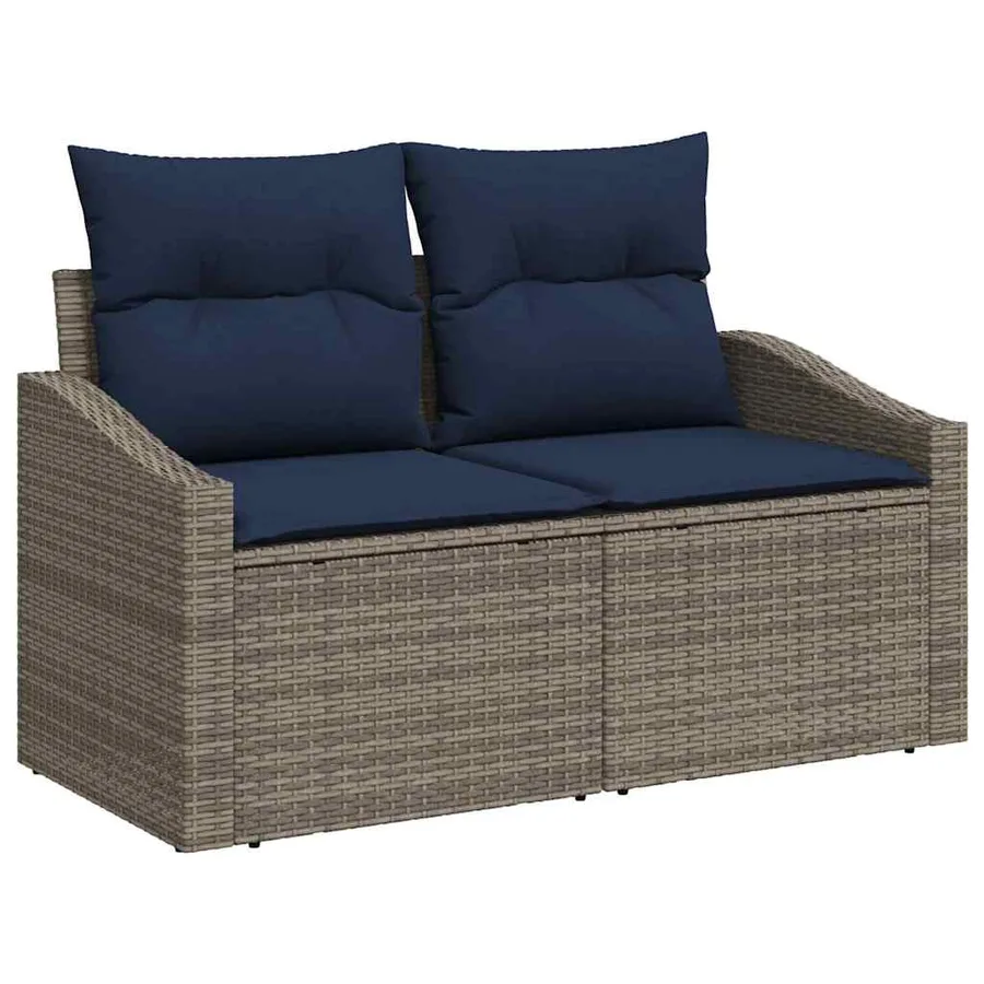 Ensemble de Canapés avec coussin 3 pcs polyrotin - 4