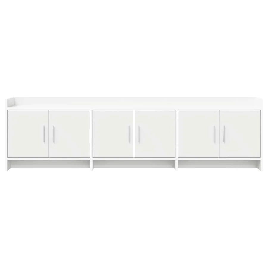 Meuble TV 168 x 33 x 47 cm Blanc Bois d'ingénierie - 5