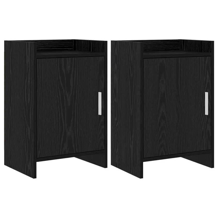 Tables de chevet 2 pcs Chêne noir 40 x 30 x 60 cm