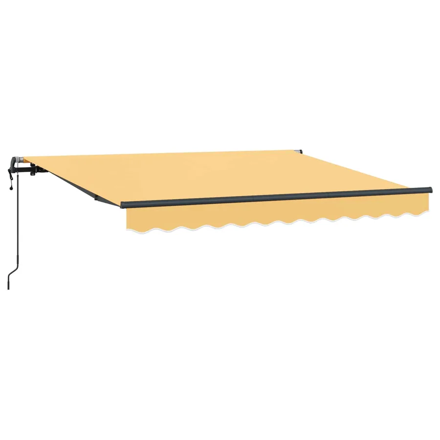 Auvent rétractable Sable 300 x 250 cm Tissu et Aluminium - 2