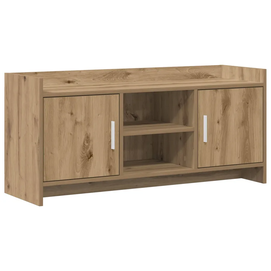 Meuble TV 102 x 33 x 47 cm Chêne artisanal Bois d'ingénierie - 2