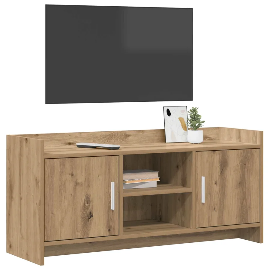 Meuble TV 102 x 33 x 47 cm Chêne artisanal Bois d'ingénierie - 3