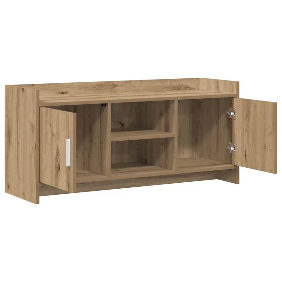 Meuble TV 102 x 33 x 47 cm Chêne artisanal Bois d'ingénierie - 4
