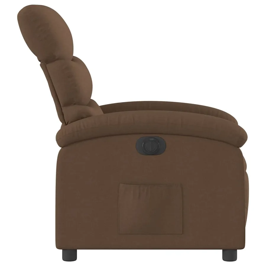 Fauteuil inclinable électrique Marron Tissu - 10