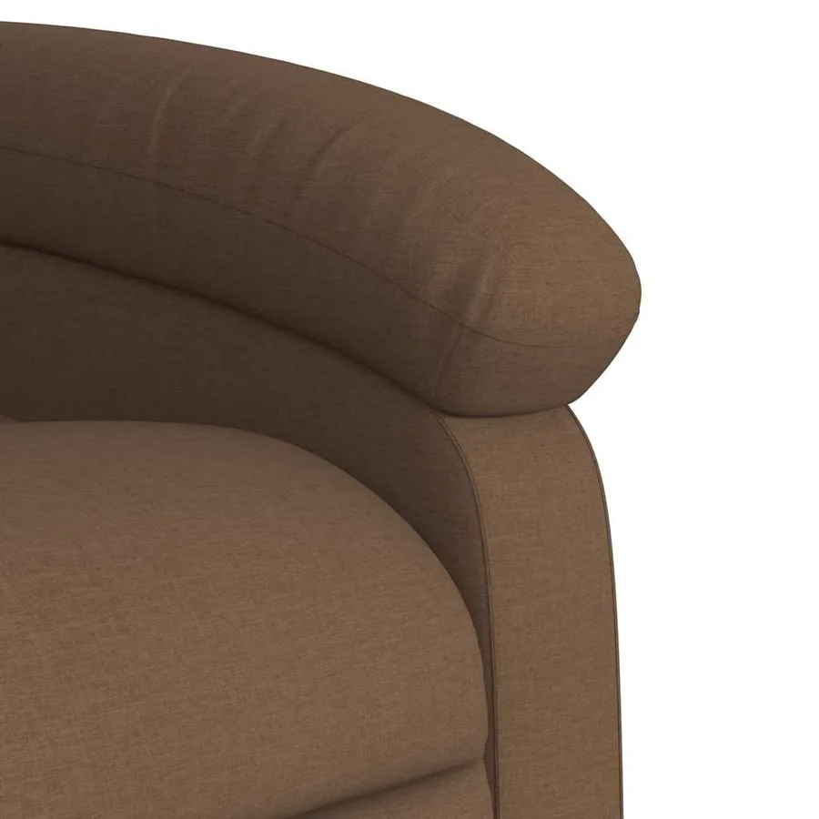 Fauteuil inclinable électrique Marron Tissu - 11