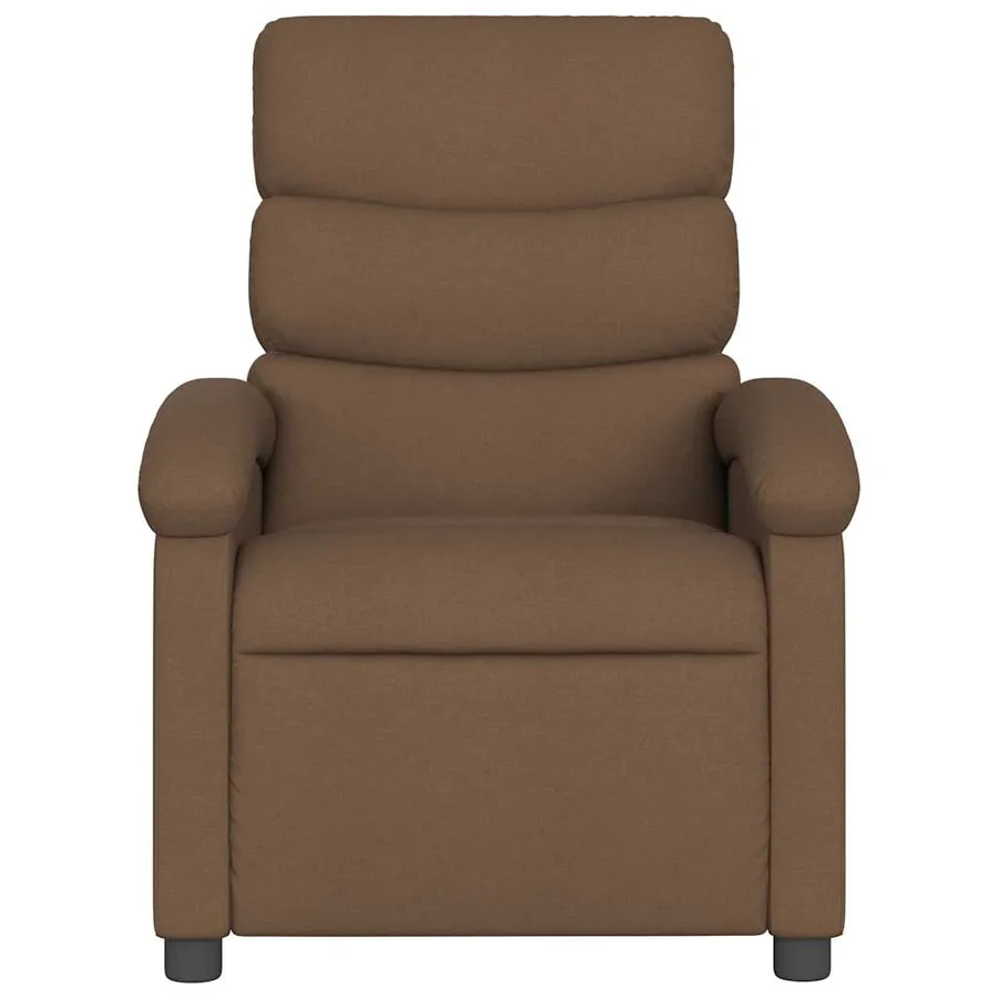 Fauteuil inclinable électrique Marron Tissu - 9