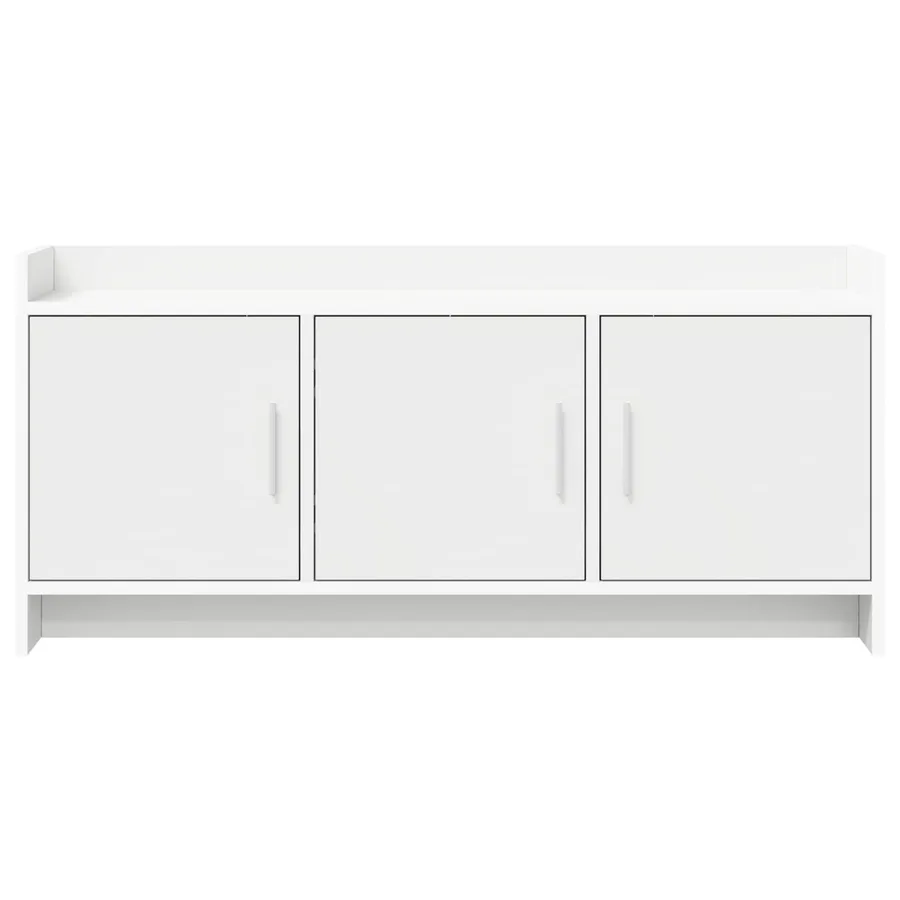 Meuble TV 102 x 33 x 47 cm Blanc Bois d'ingénierie - 5