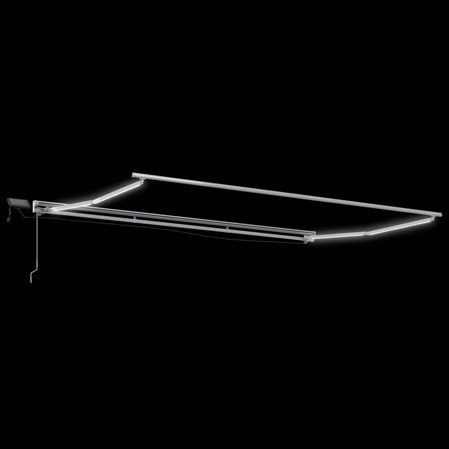 Cadre de store manuel avec LEDs Sable 4,5 × 3,5 m - 5