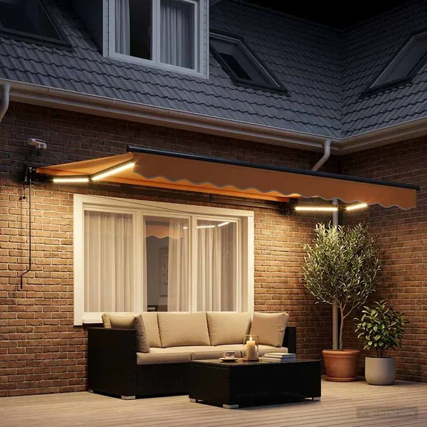 Auvent rétractable électrique Sable 2,5 x 2 m
