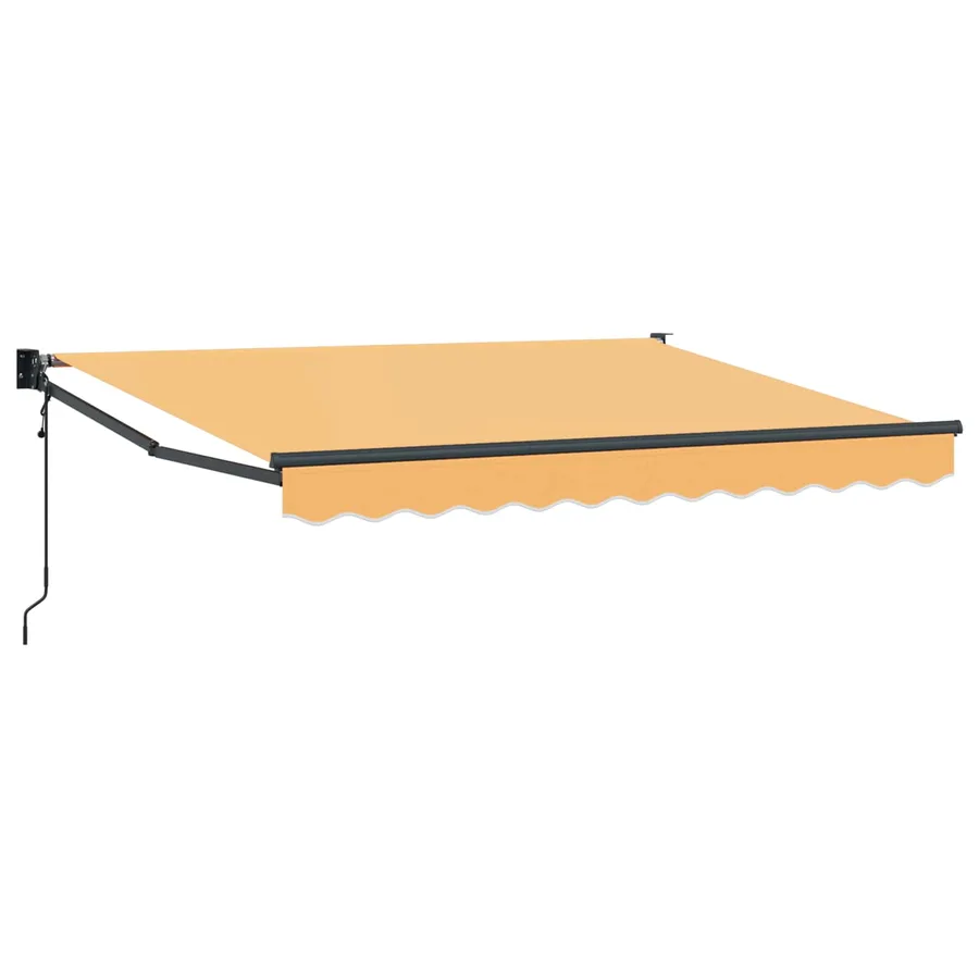 Auvent rétractable Sable 4,5 × 3 m Polyester et métal - 2