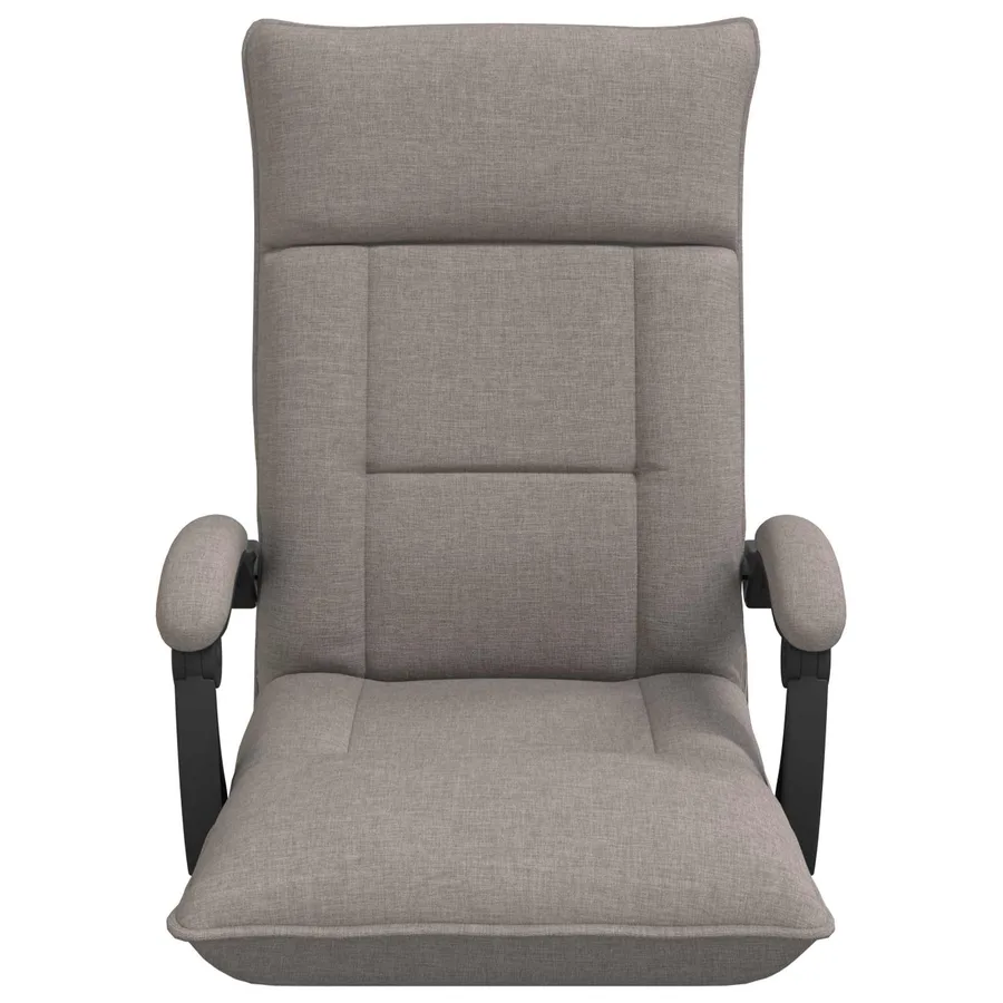 Fauteuil de sol ajustable Taupe Tissu - 3