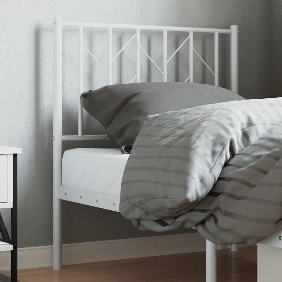 Tête de lit de remplacement métal blanc 75 cm