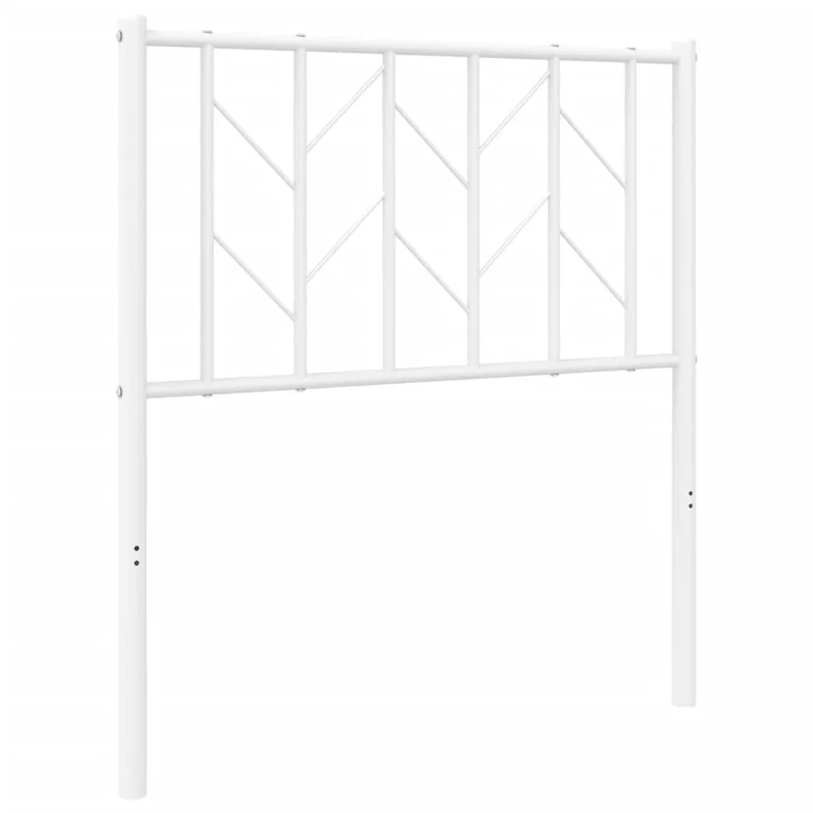 Tête de lit de remplacement métal blanc 75 cm - 2