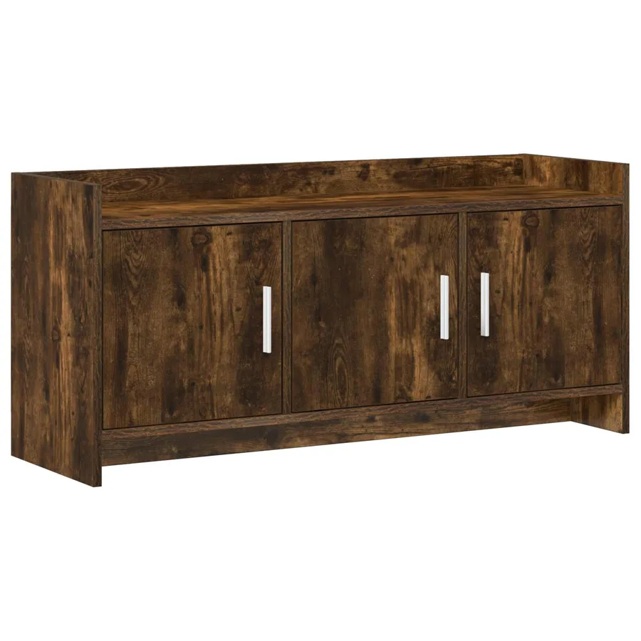 Meuble TV 102 x 33 x 47 cm Chêne fumé Bois d'ingénierie - 2