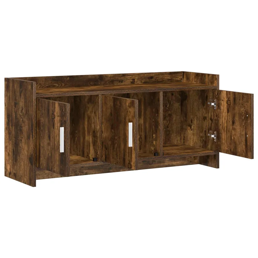 Meuble TV 102 x 33 x 47 cm Chêne fumé Bois d'ingénierie - 4