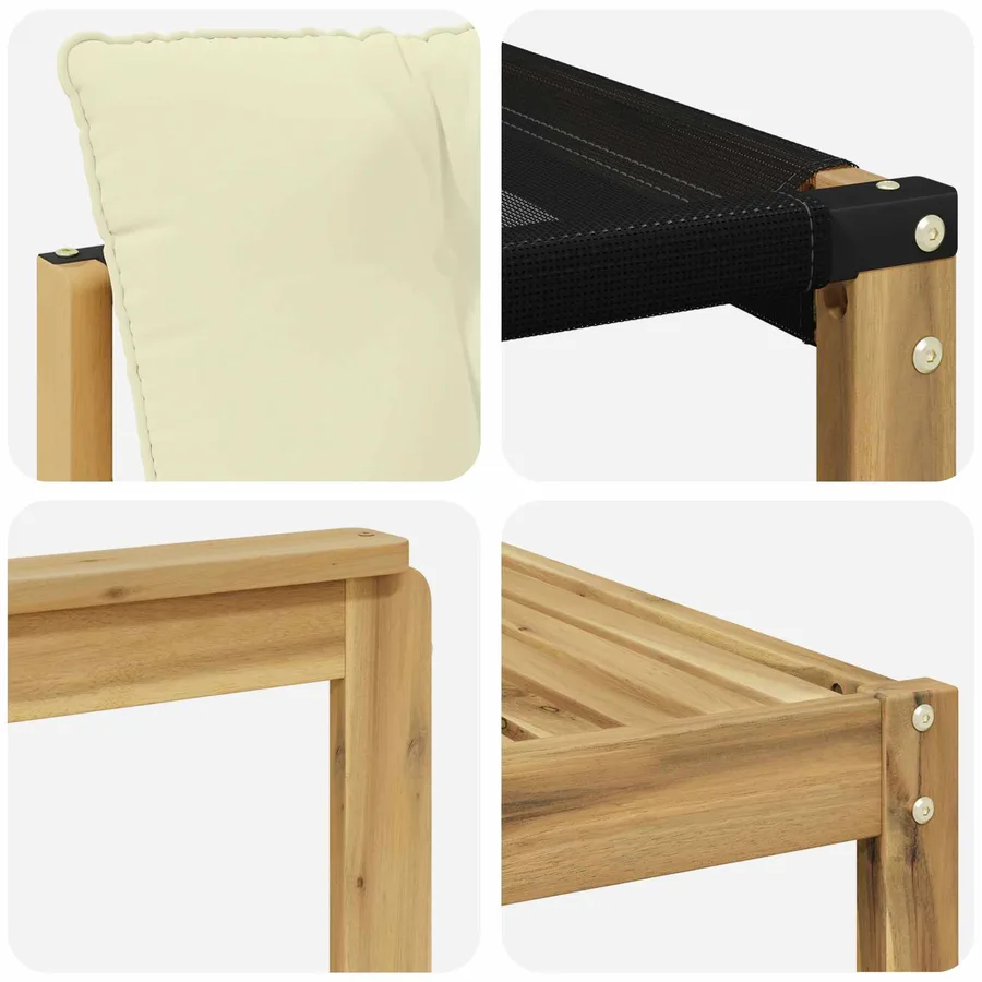 Ensemble de canapés d'extérieur 9 pcs Blanc et crème - 6