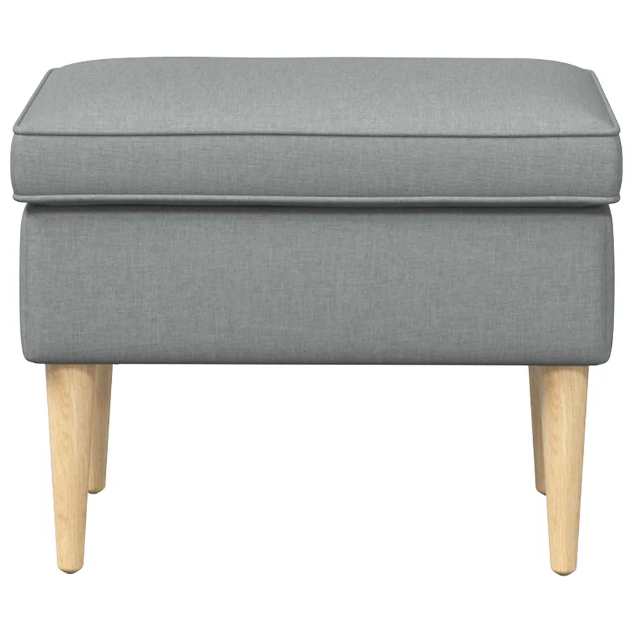 Pouf Gris clair 55 x 35 x 41 cm Polyester - 3