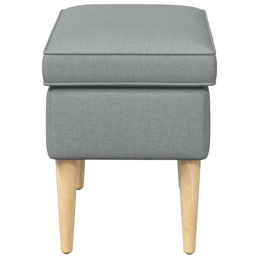 Pouf Gris clair 55 x 35 x 41 cm Polyester - 4