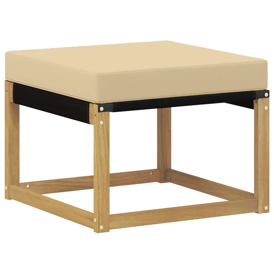 Ensemble de canapés d'extérieur 6 pcs Blanc et Beige - 6