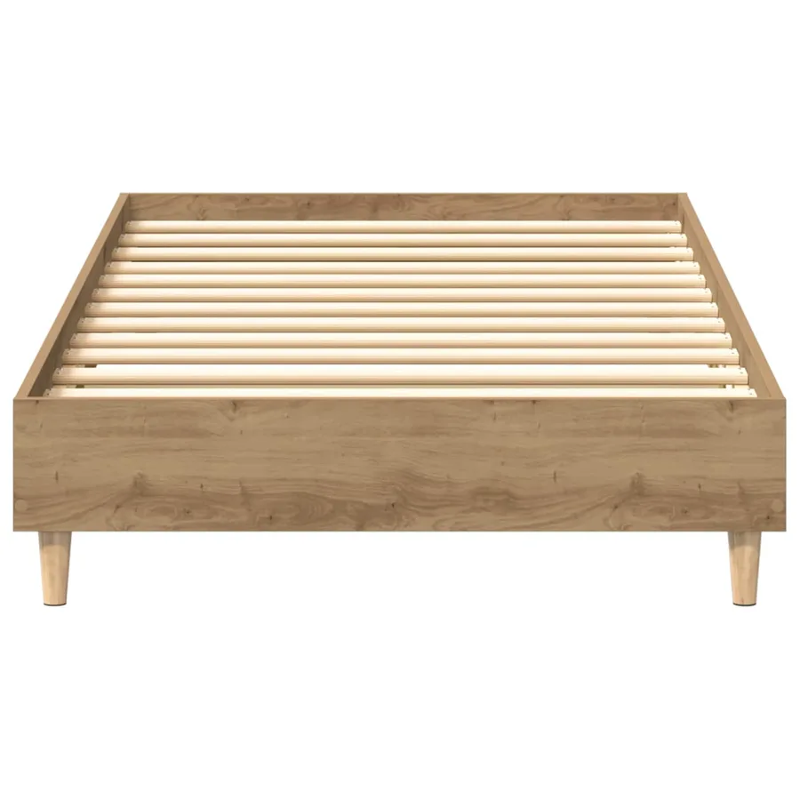 Cadre de lit Chêne artisanal 80 x 200 cm Bois d'ingénierie - 3