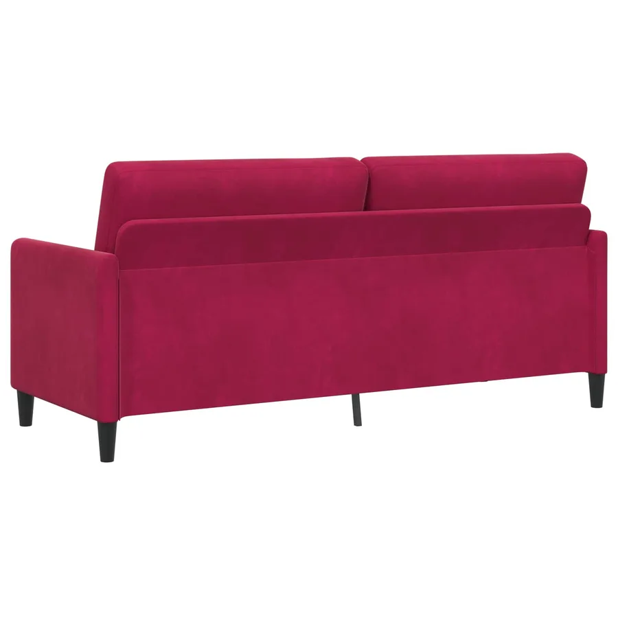 Sofa avec rangement Bordeaux 192 x 78 x 87 cm Polyester - 5