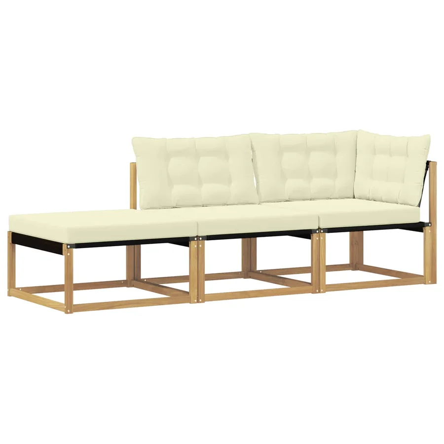 Unité de canapé sectionnel Blanc 241,5 x 83 x 73 cm - 2