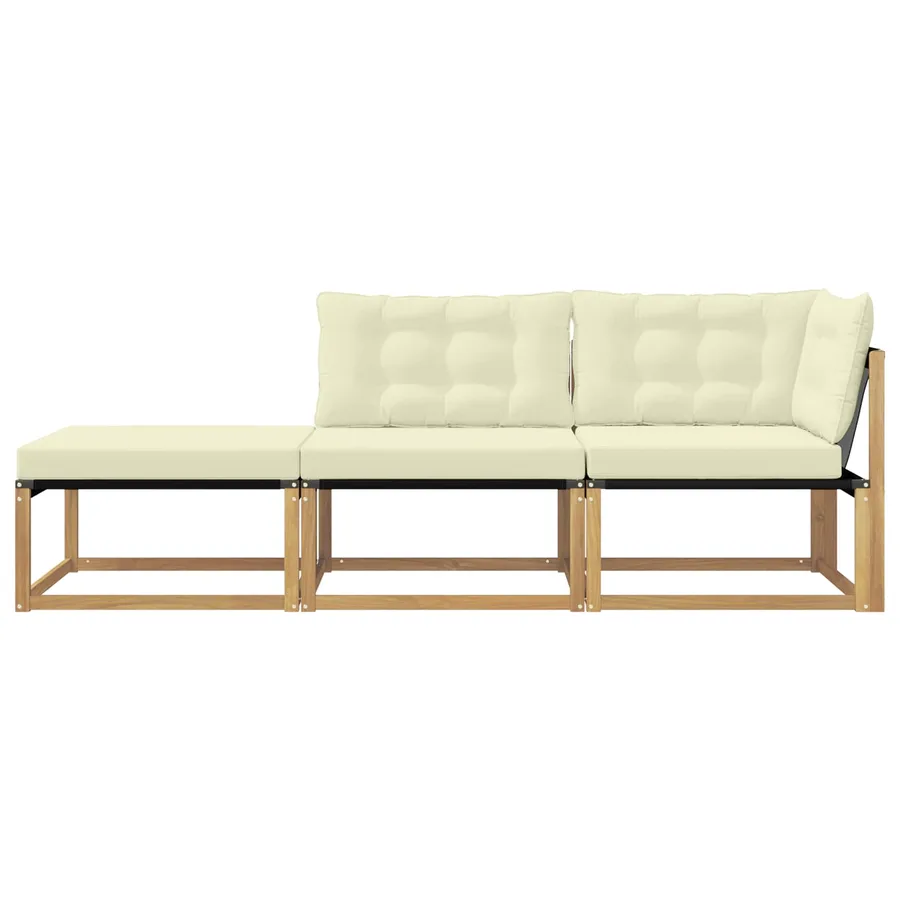 Unité de canapé sectionnel Blanc 241,5 x 83 x 73 cm - 6