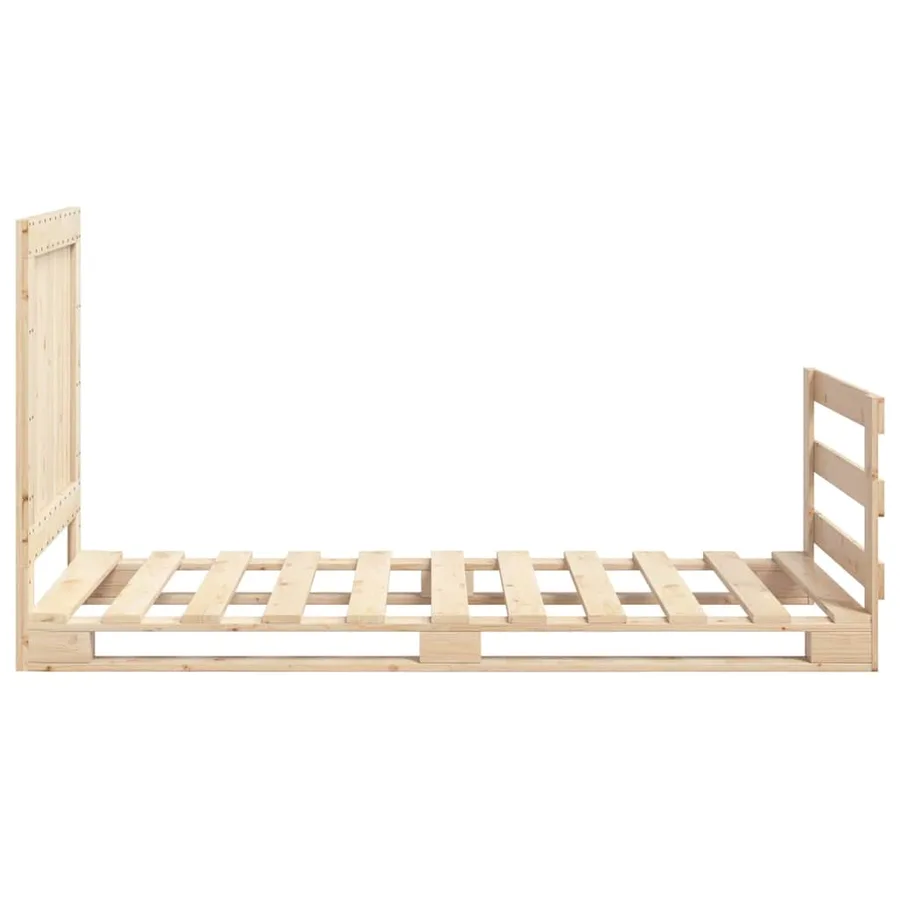 Cadre de lit sans matelas avec tête de lit 90x200 cm - 8