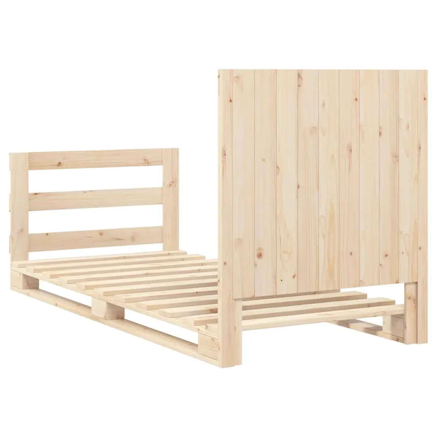 Cadre de lit sans matelas avec tête de lit 90x200 cm - 9