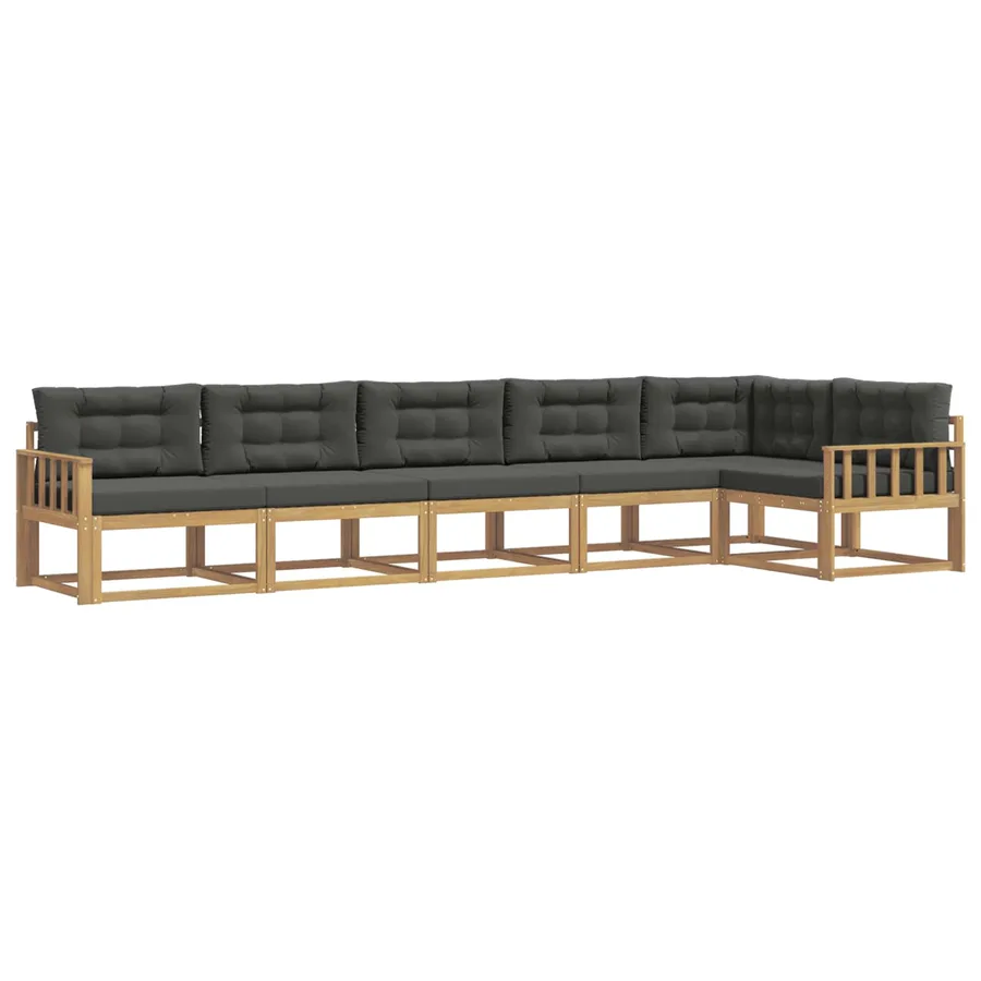 Ensemble de canapés d'extérieur 4 pcs Blanc et anthracite - 2