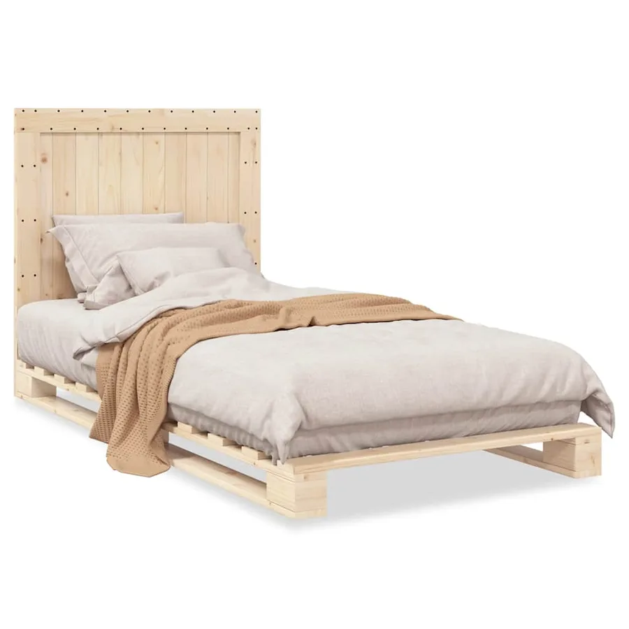 Cadre de lit sans matelas avec tête de lit 100x200 cm - 2