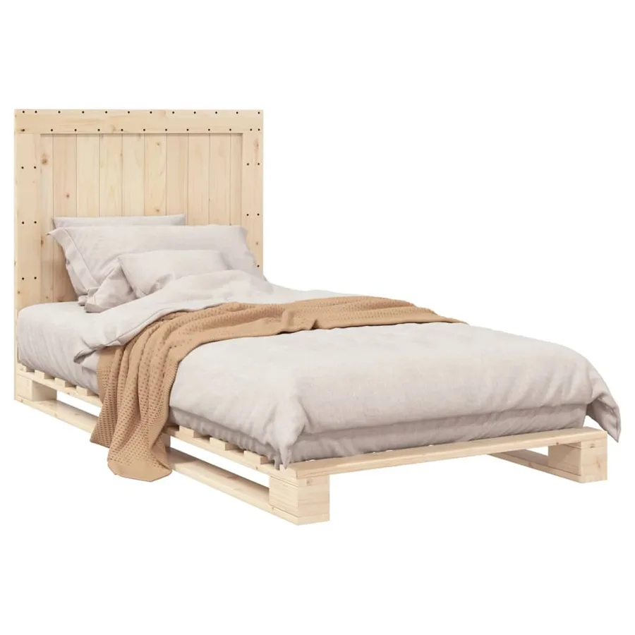 Cadre de lit sans matelas avec tête de lit 100x200 cm - 4