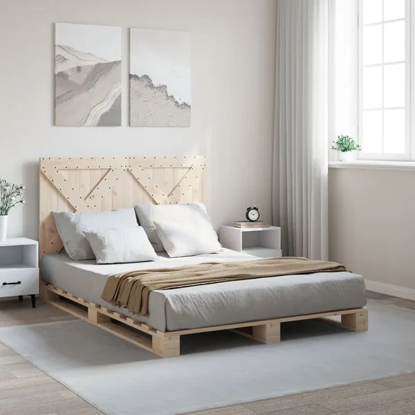 Cadre de lit sans matelas avec tête de lit 160x200 cm