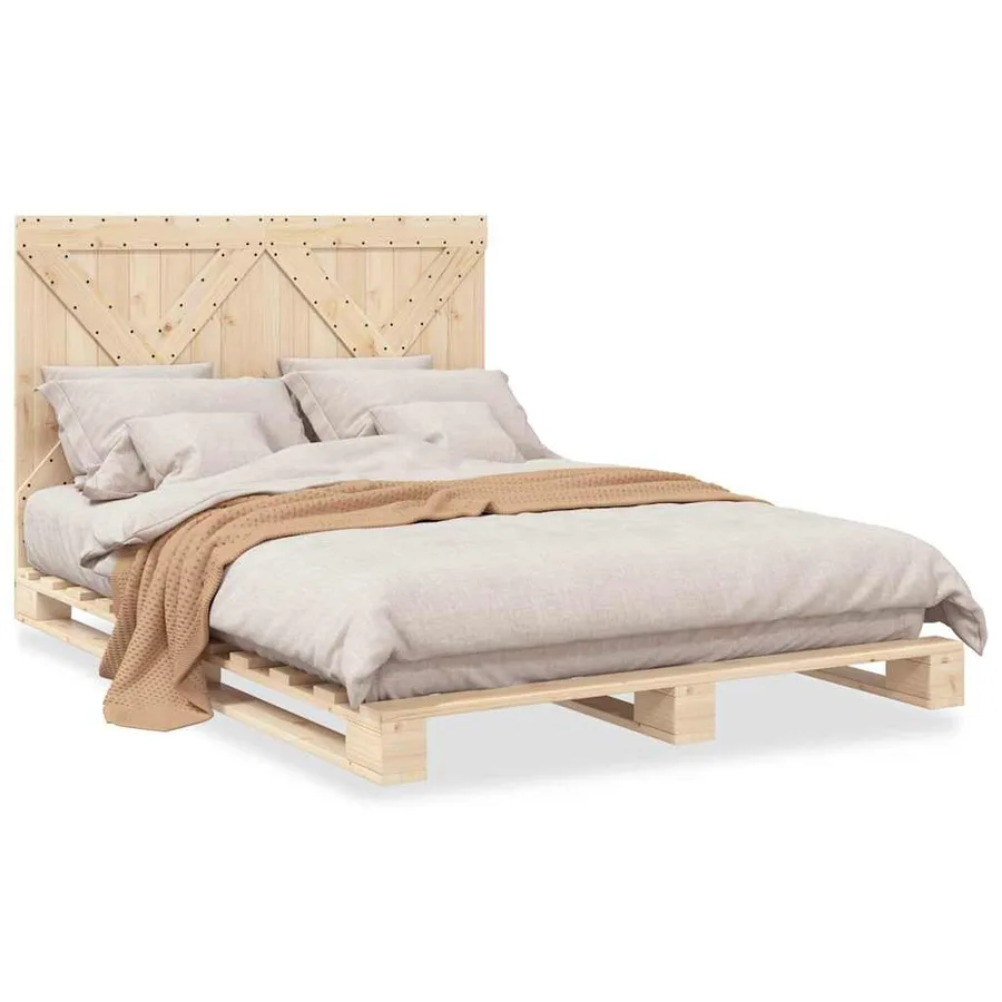 Cadre de lit sans matelas avec tête de lit 160x200 cm - 2