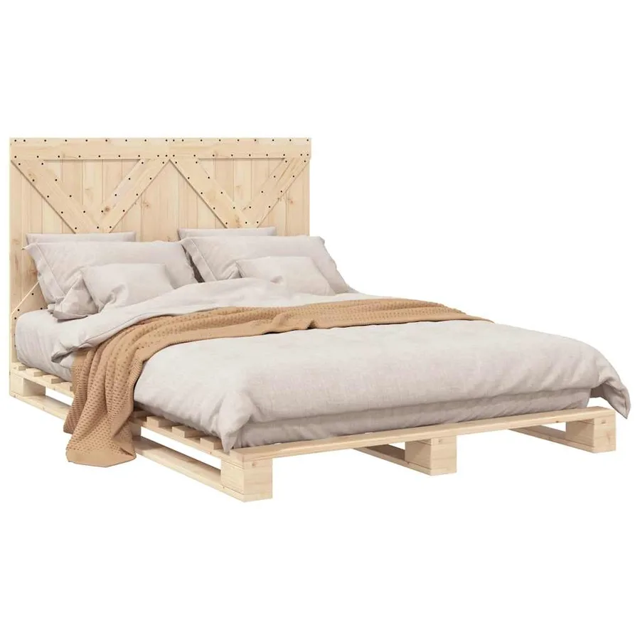 Cadre de lit sans matelas avec tête de lit 160x200 cm - 4