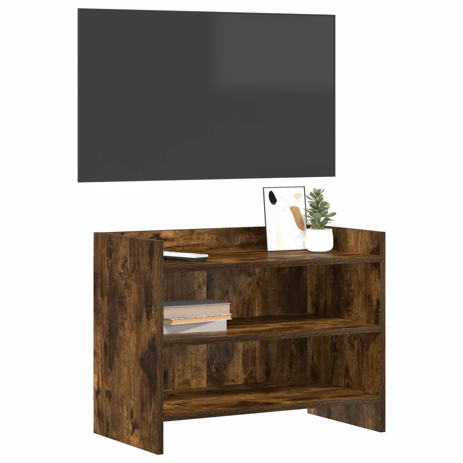 Meuble TV 60 x 33 x 47 cm Chêne fumé Bois d'ingénierie - 3