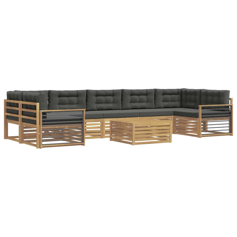 Ensemble de canapés d'extérieur 8 pc Blanc et anthracite - 2