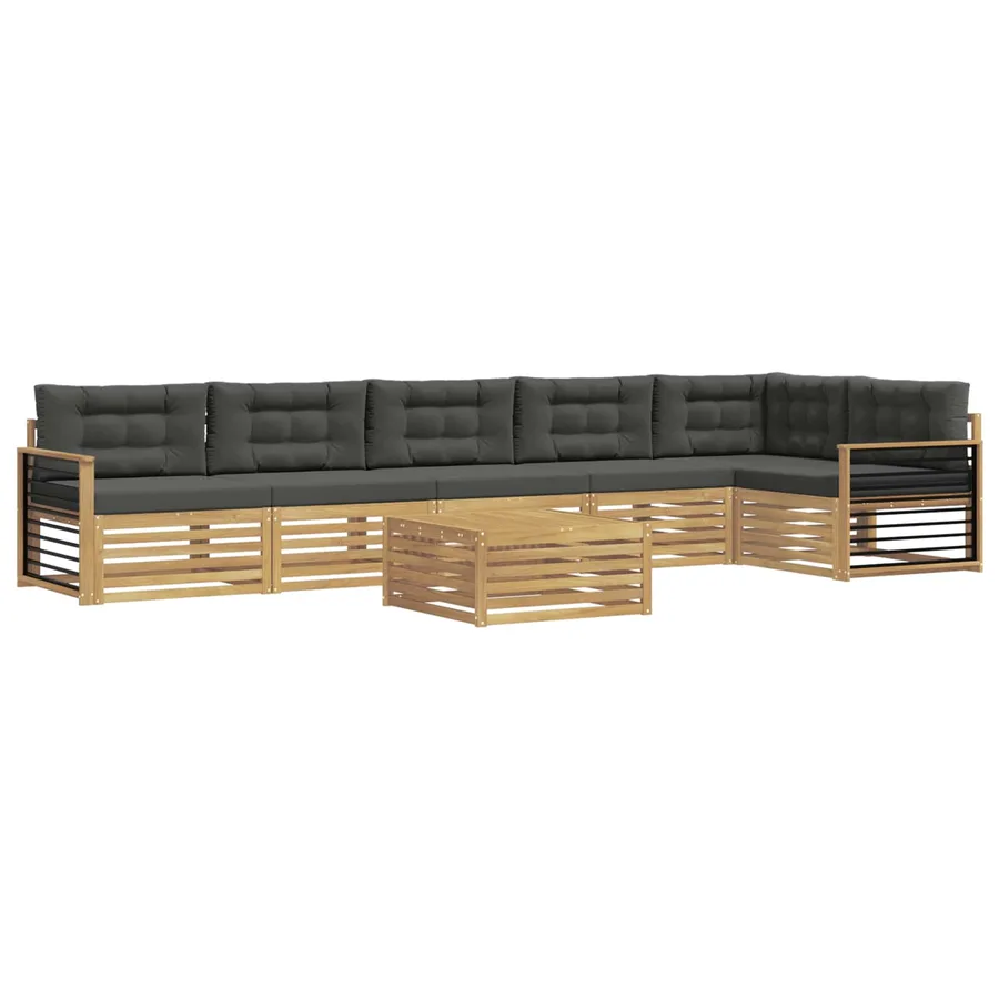 Ensemble de canapés d'extérieur 7 pc Blanc et anthracite - 2