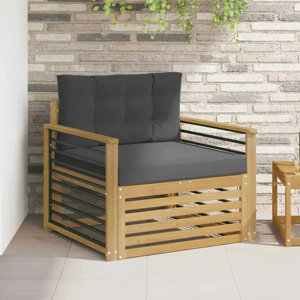 Canapé d’extérieur Polyester Blanc