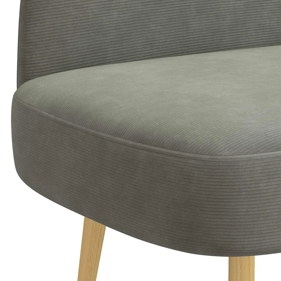 Banc rembourré avec dossier Gris clair 110 x 60 x 76 cm - 5