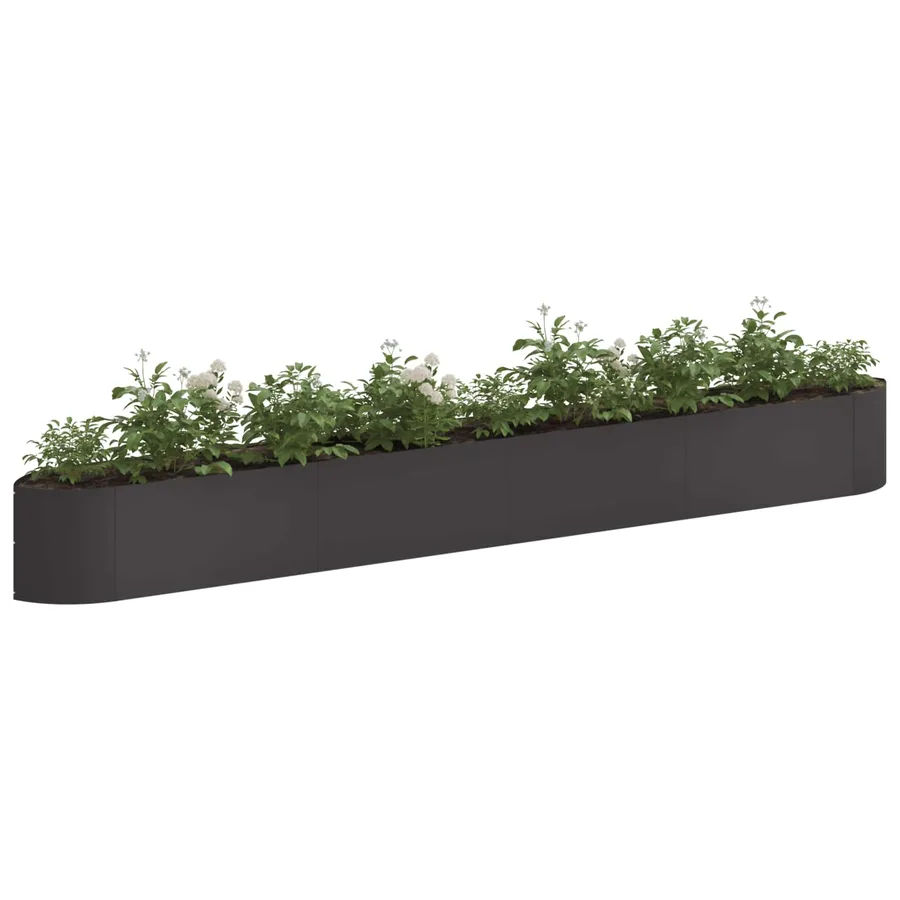 Jardin surélevé Noir 380 x 40 x 40 cm Acier - 3